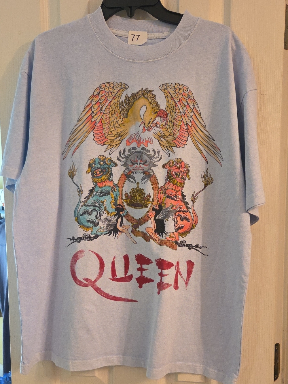 NEW Queen Graphic Tee - Light Blue Band Shirt